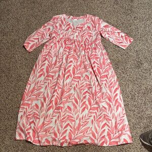 Pink and White Dress